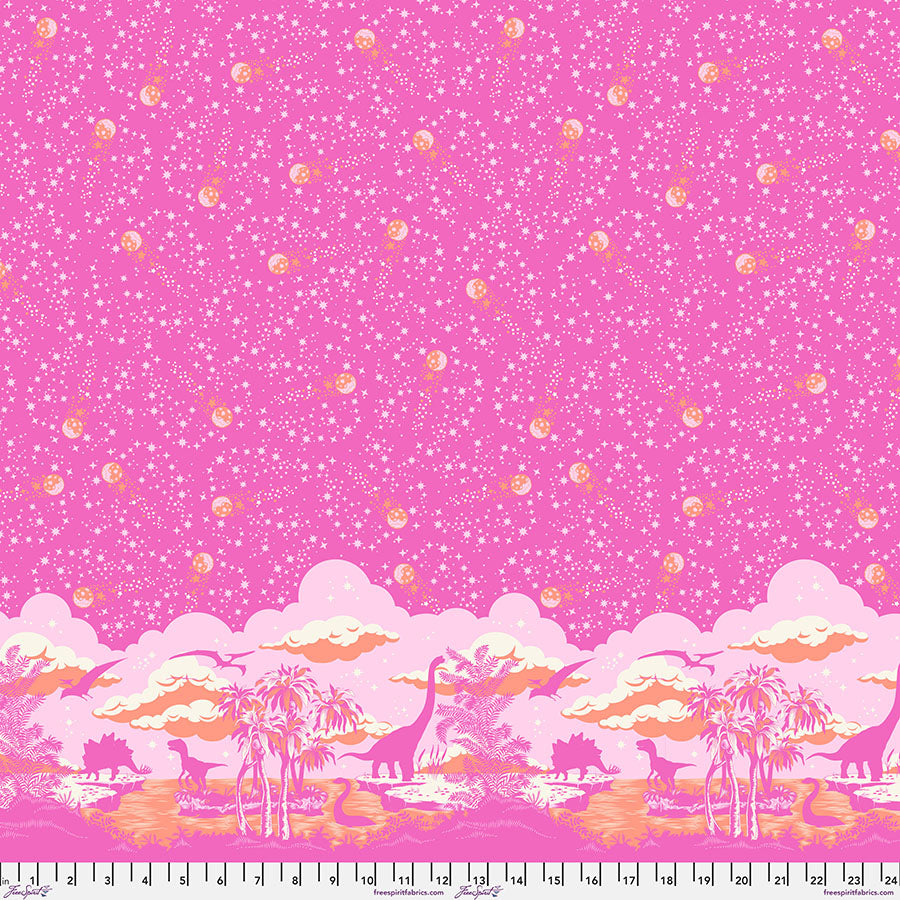 Roar - Meteor Showers - Blush - PWTP226.BLUSH - HALF YARD - Tula Pink for FreeSpi