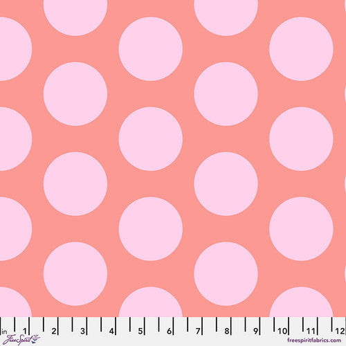 Roar – Dinosaur Eggs - Blush – PWTP230.BLUSH -  HALF YARD - Tula Pink for FreeSpirit