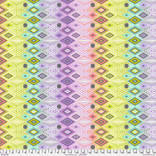 Tabby Road Déjà Vu - Disco Lucy - Prism - PWTP232.PRISM - HALF YARD - Tula Pink for FreeSpirit