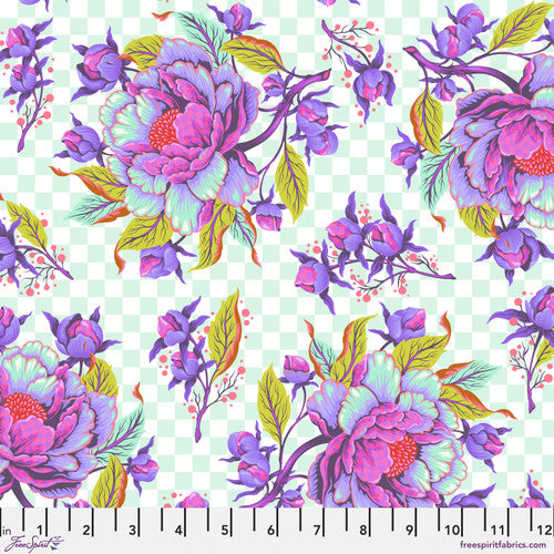 Untamed - Peony for Your Thoughts - Nova- PWTP235.NOVA- HALF YARD - Tula Pink for FreeSpirit