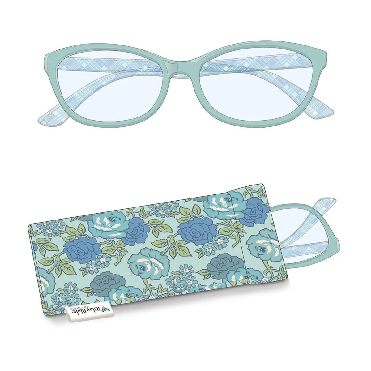 Lori Holt of Bee in my Bonnet 2.50 Reader Glasses are ready to be your crafting hero. Stylish designs on both the frame and the case. +2.50 strength.