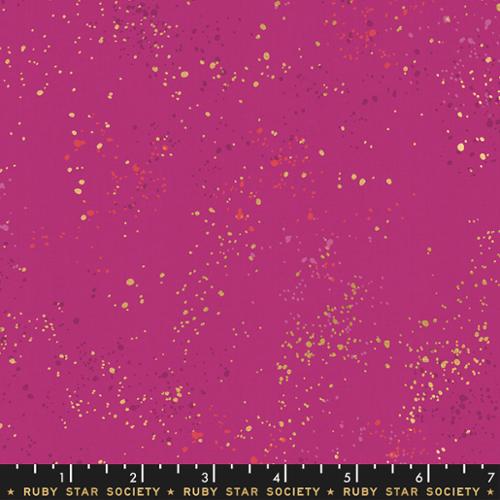 Pink fabric with gold speckles 