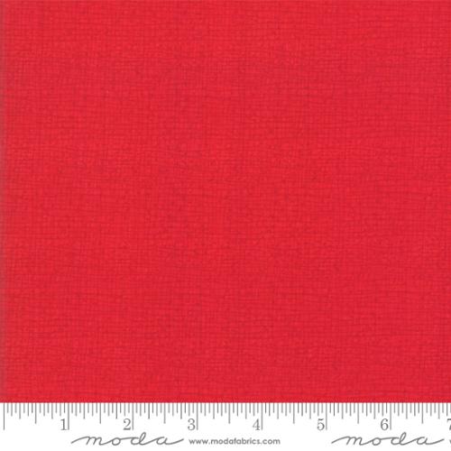 Solid red fabric by Robin Pickens