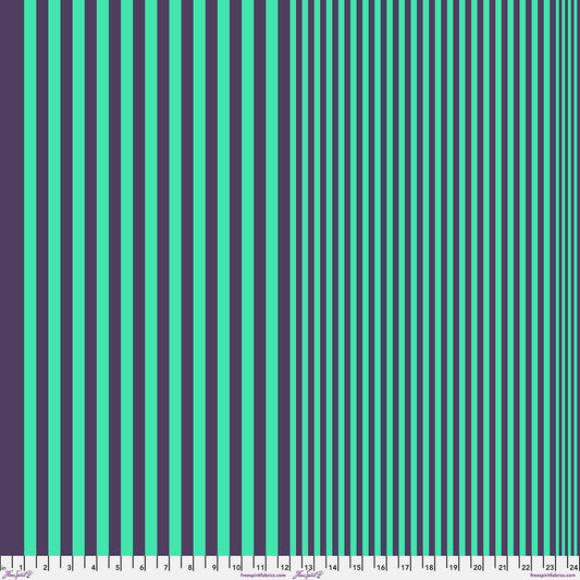 green Striped fabric