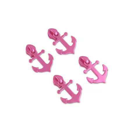  Pink anchor-shaped zipper pulls #5