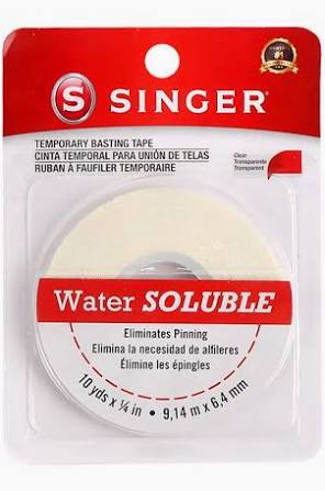 Temporary Basting Tape Singer 1/4in x 10 Yards