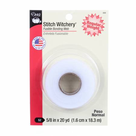 Dritz Stitch Witchery Fusible Bonding Web,  5/8" x 20 yd #222