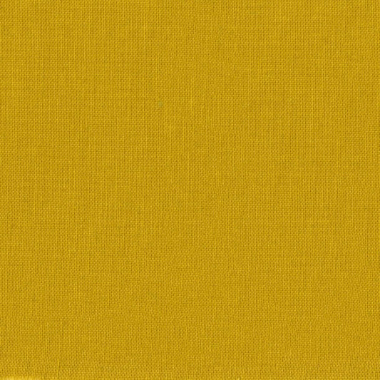 A close-up of a gold-mustard yellow textured fabric swatch.