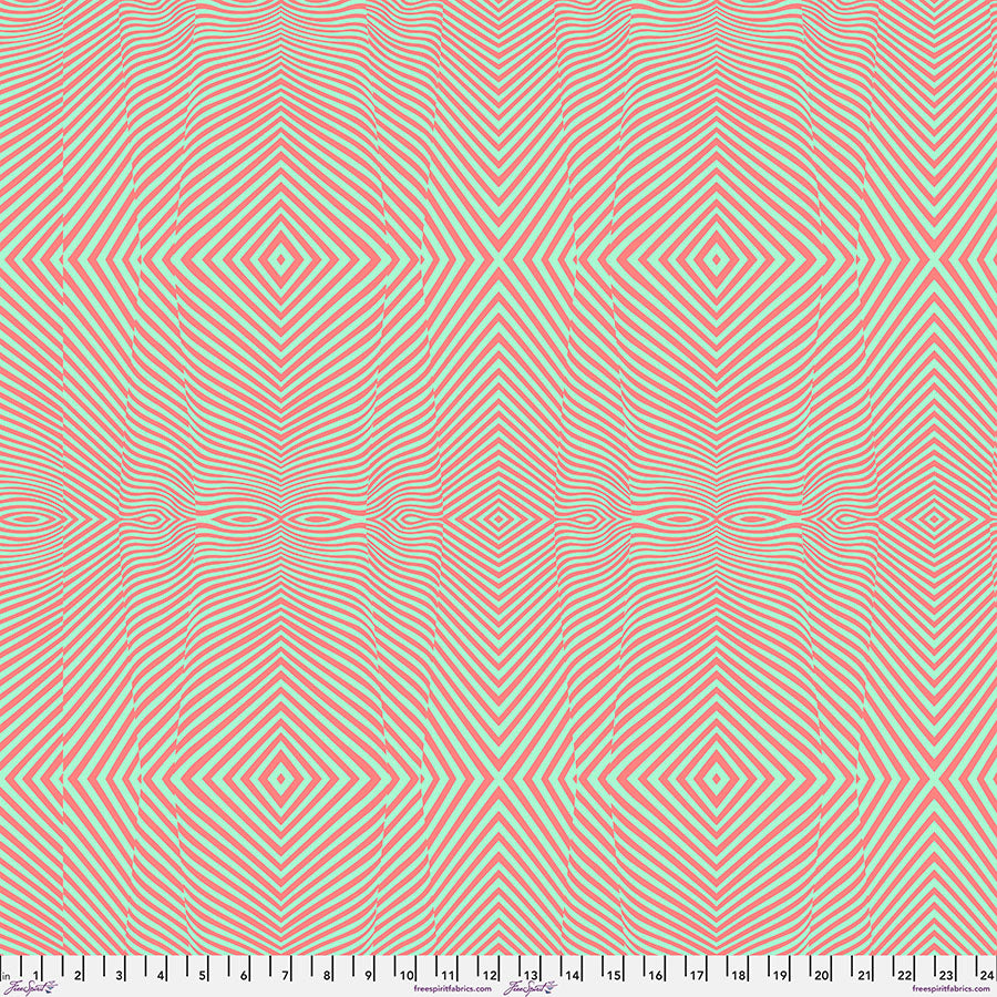 Moon Garden - Lazy Stripe - Lunar - PWTP022.LUNAR - HALF YARD - Tula Pink for FreeSpirit