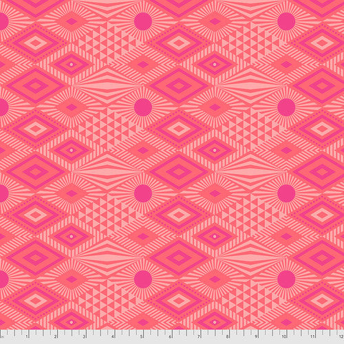 Daydreamer- Lucy- Dragonfruit-PWTP096.DRAGONFRUIT- HALF YARD- Tula Pink- FreeSpirit